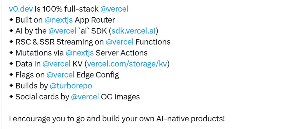 Vercel 新产品 "v0"：根据文本生成 前端代码(React)